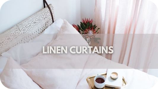 Linen curtains